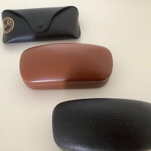 Designer sunglasses cases (RayBan, Longchamp, Ferragamo)